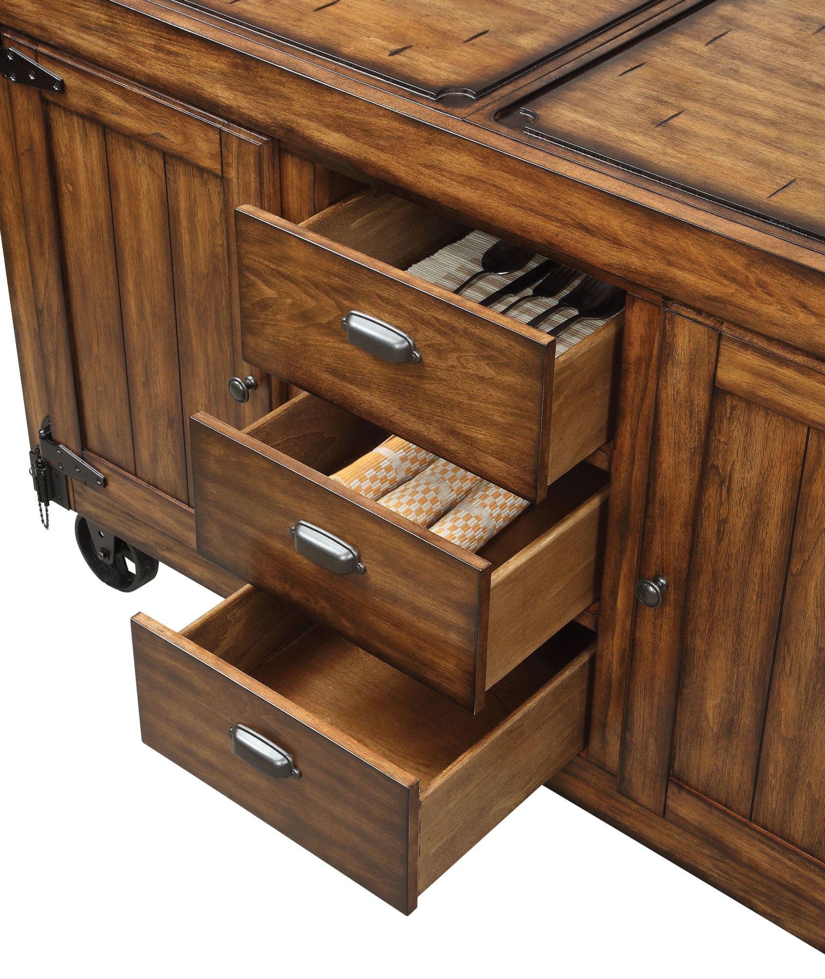 Kabili Kitchen Cart, Antique Tobacco YF