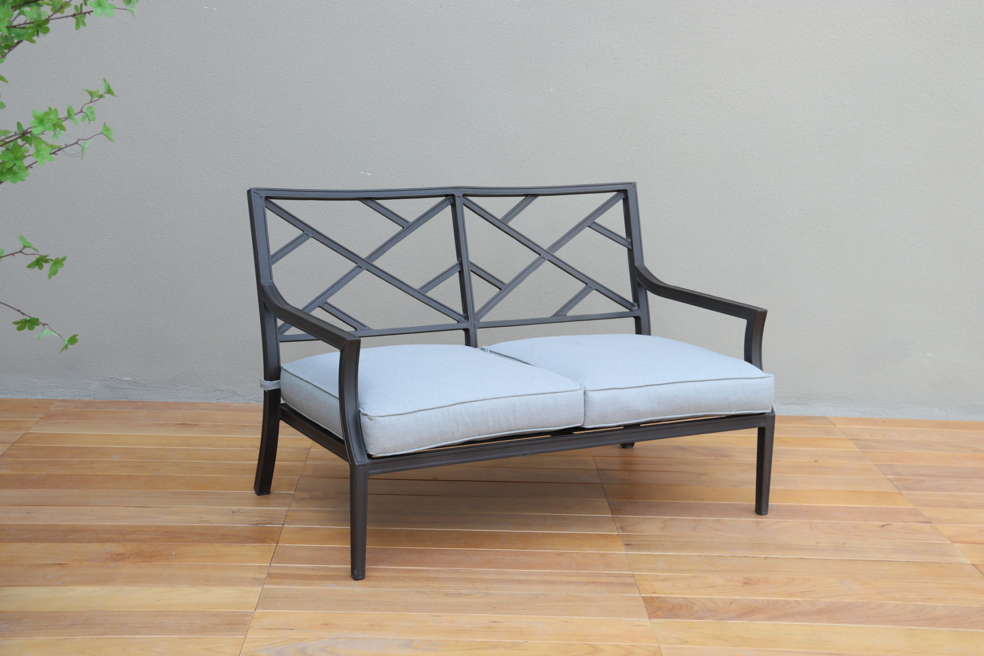 Modern Muse 4pcs Alum Sofa Set (Fully Assembled)