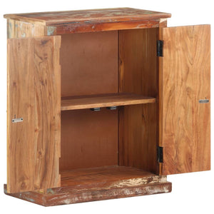 Sideboard with Buddha Cladding 23.6"x13.8"x29.5" Solid Reclaimed Wood