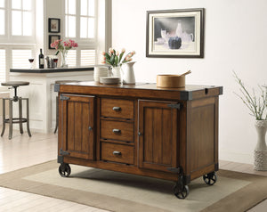 Kabili Kitchen Cart, Antique Tobacco YF