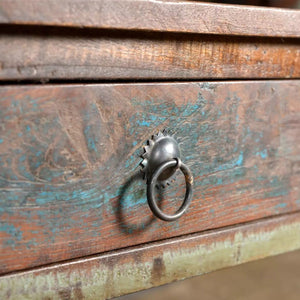 Console Table with 3 Drawers Reclaimed Wood