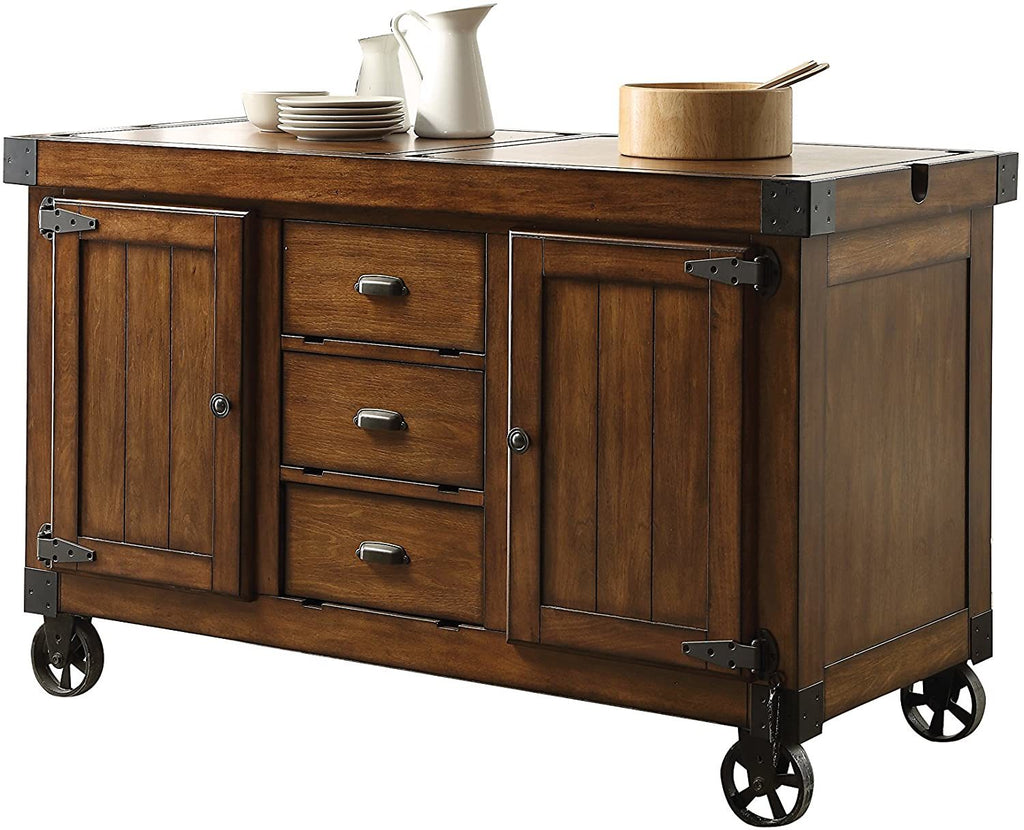 Kabili Kitchen Cart, Antique Tobacco YF