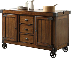 Kabili Kitchen Cart, Antique Tobacco YF