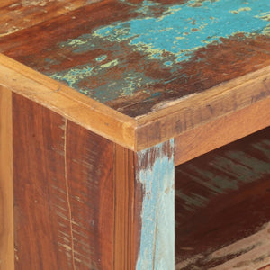 TV Cabinet with Buddha Cladding 47.2"x11.8"x15.7" Reclaimed Wood