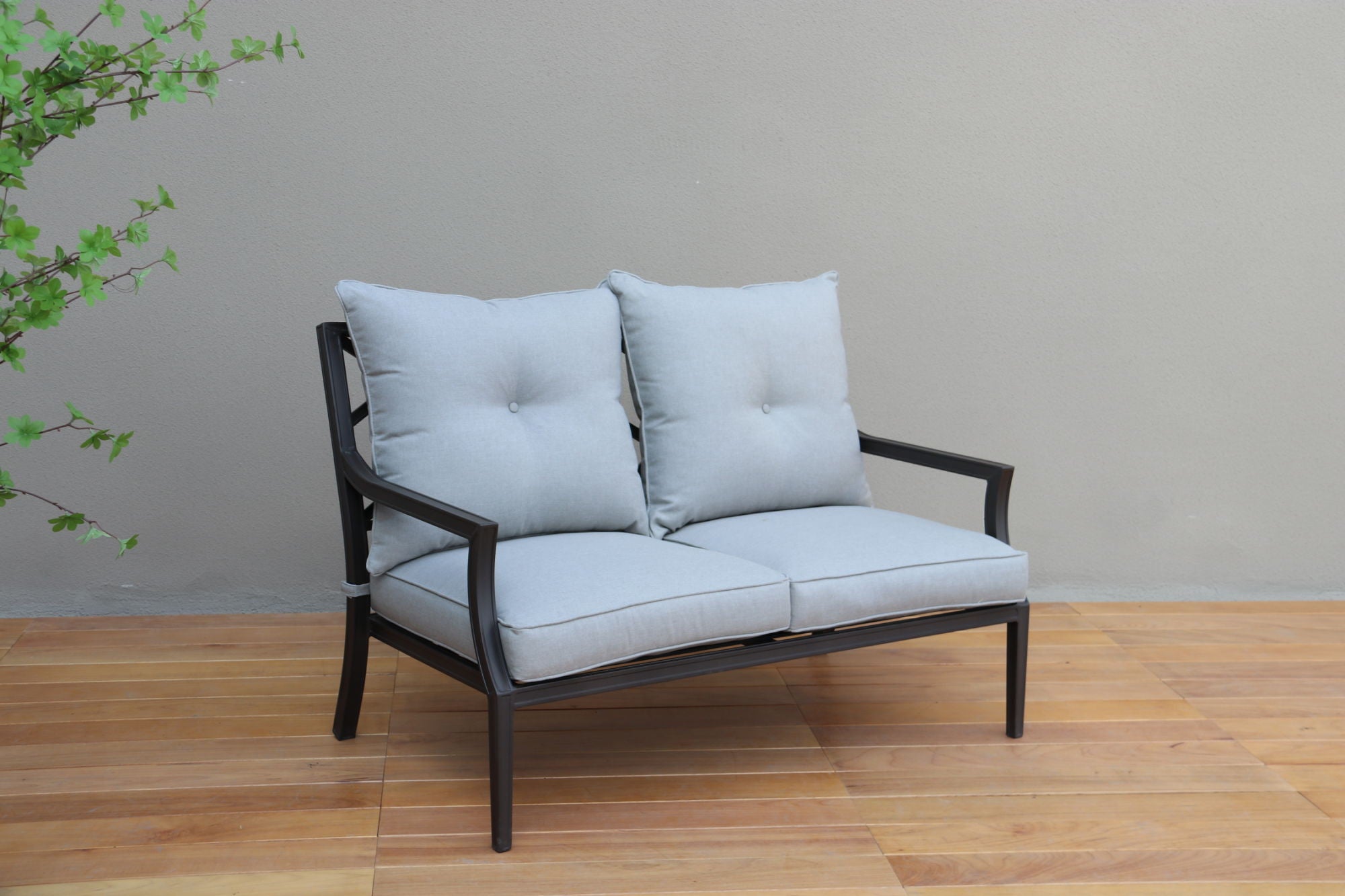 Modern Muse 4pcs Alum Sofa Set (Fully Assembled)