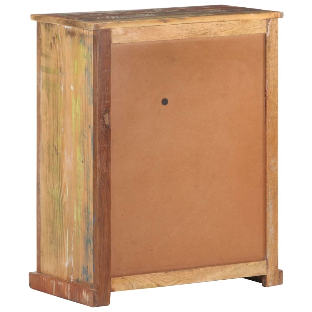 Sideboard with Buddha Cladding 23.6"x13.8"x29.5" Solid Reclaimed Wood